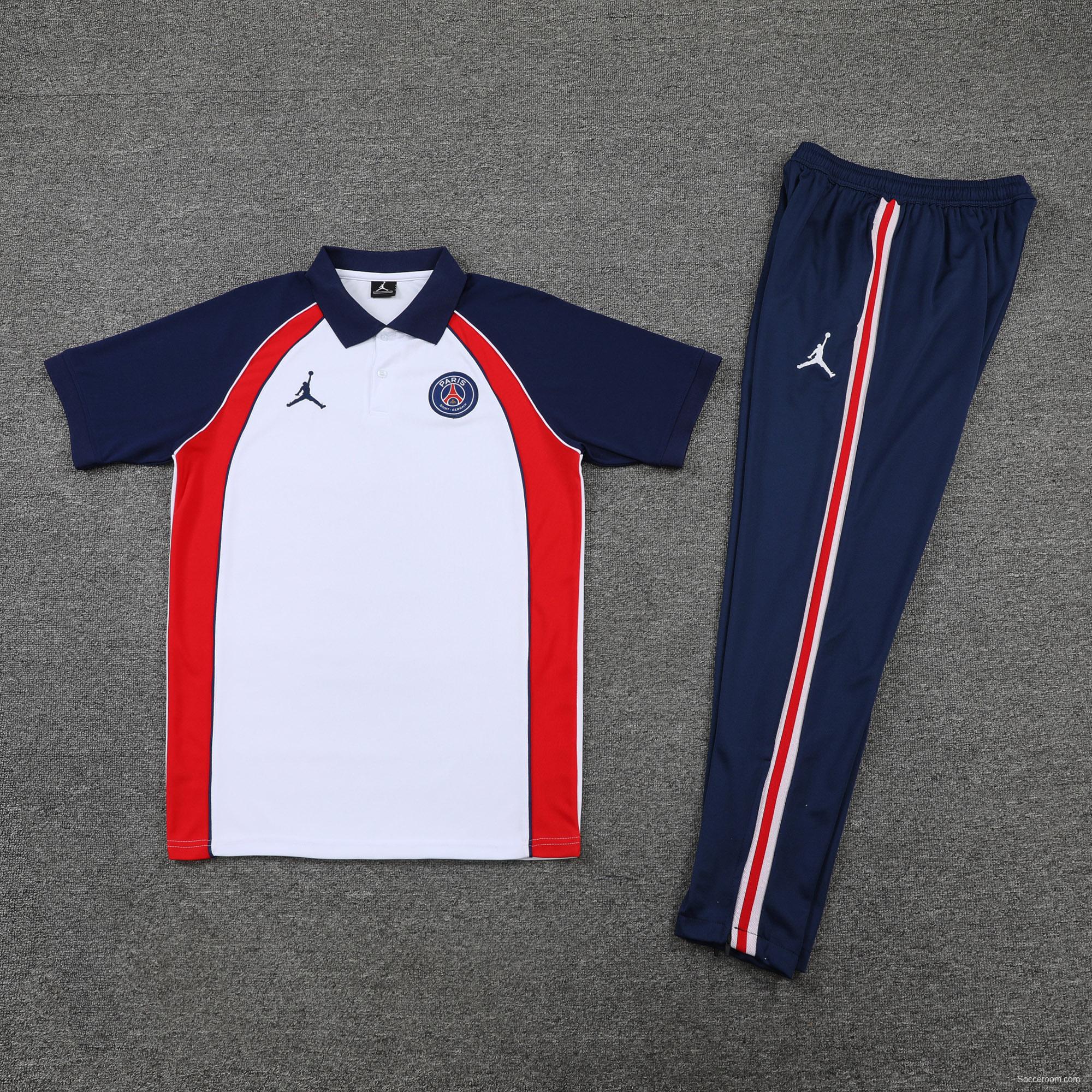 PSG X Jordan POLO kit white and red edge (not supported to be sold separately)