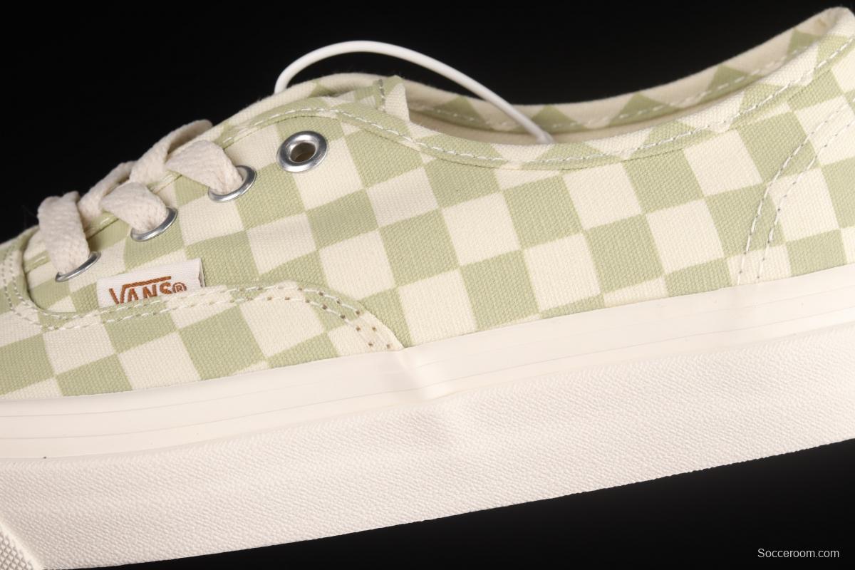 Vans Authentic Anaheim series classic green and white checkered low-top casual board shoes VN0A5HZS9F0