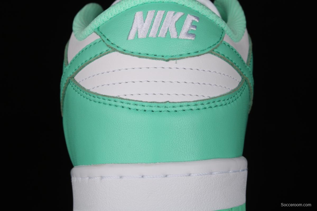 NIKE SB DUNK Low White/Green Glow Tiffany Green White Slam Dunk Series low side leisure sports skateboard shoes DD1503-105