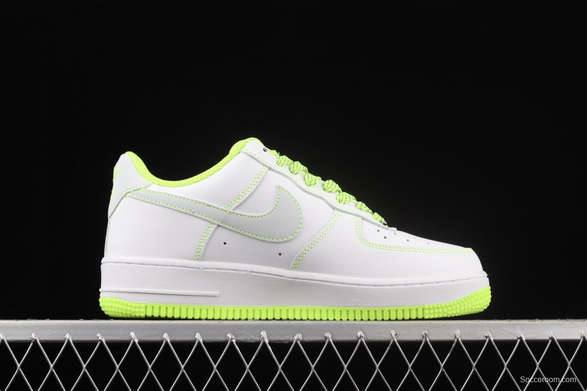 NIKE Air Force 1x 07 Low lemon yellow 3M reflective low-top casual board shoes 350823-002