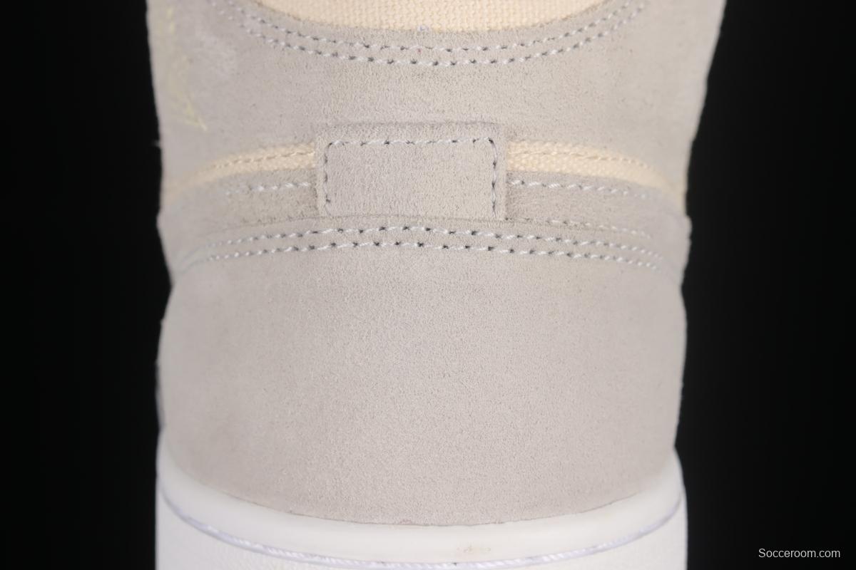 Air Jordan 1 Mid coconut milk mid-top basketball shoes DN4281-100