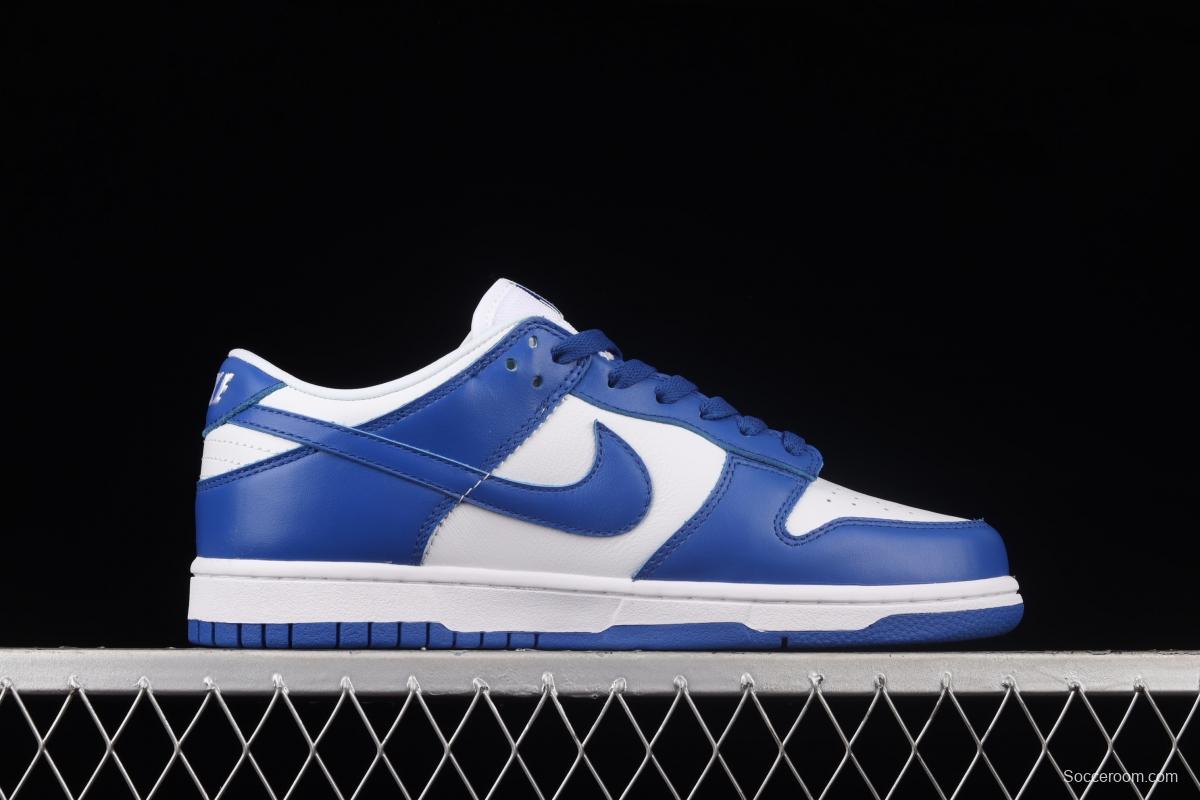 NIKE SB DUNK Low Pro Kentucky White Blue University of Kentucky Board shoes CU1726-100