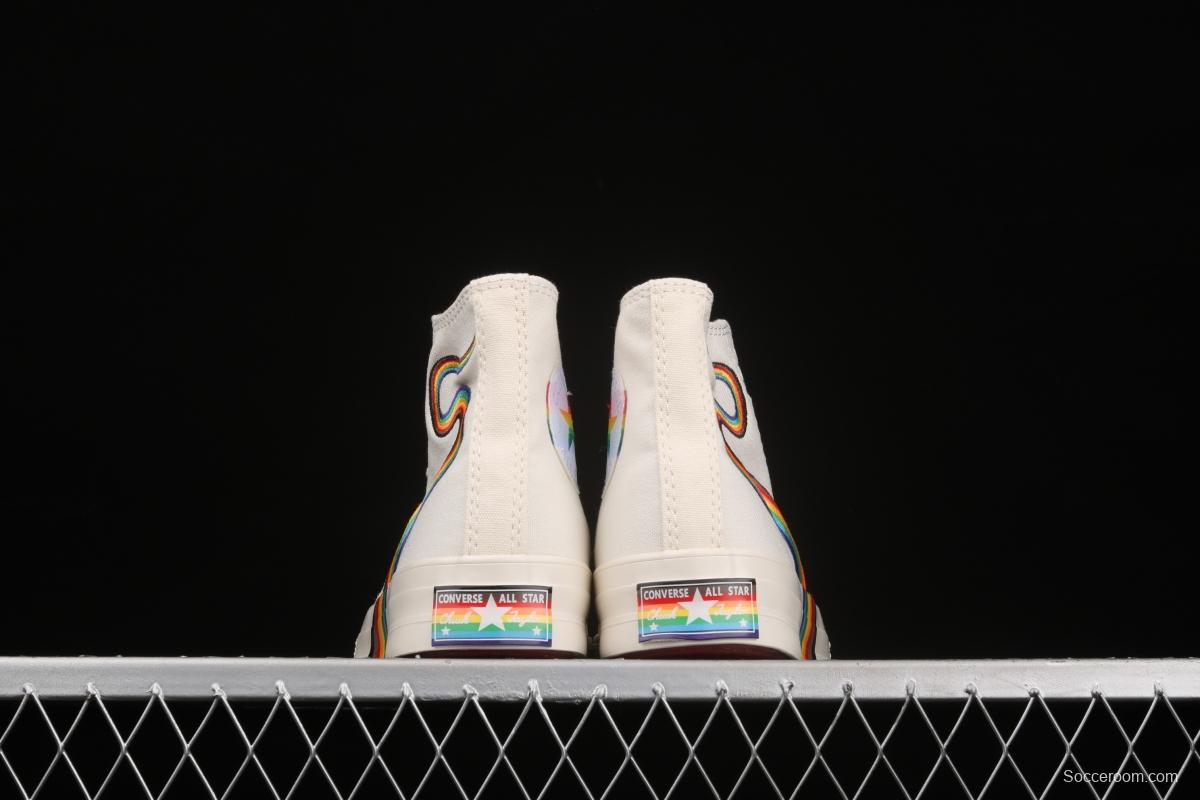 Converse Pride Chuck 70 rainbow color fashionable canvas shoes 170821C