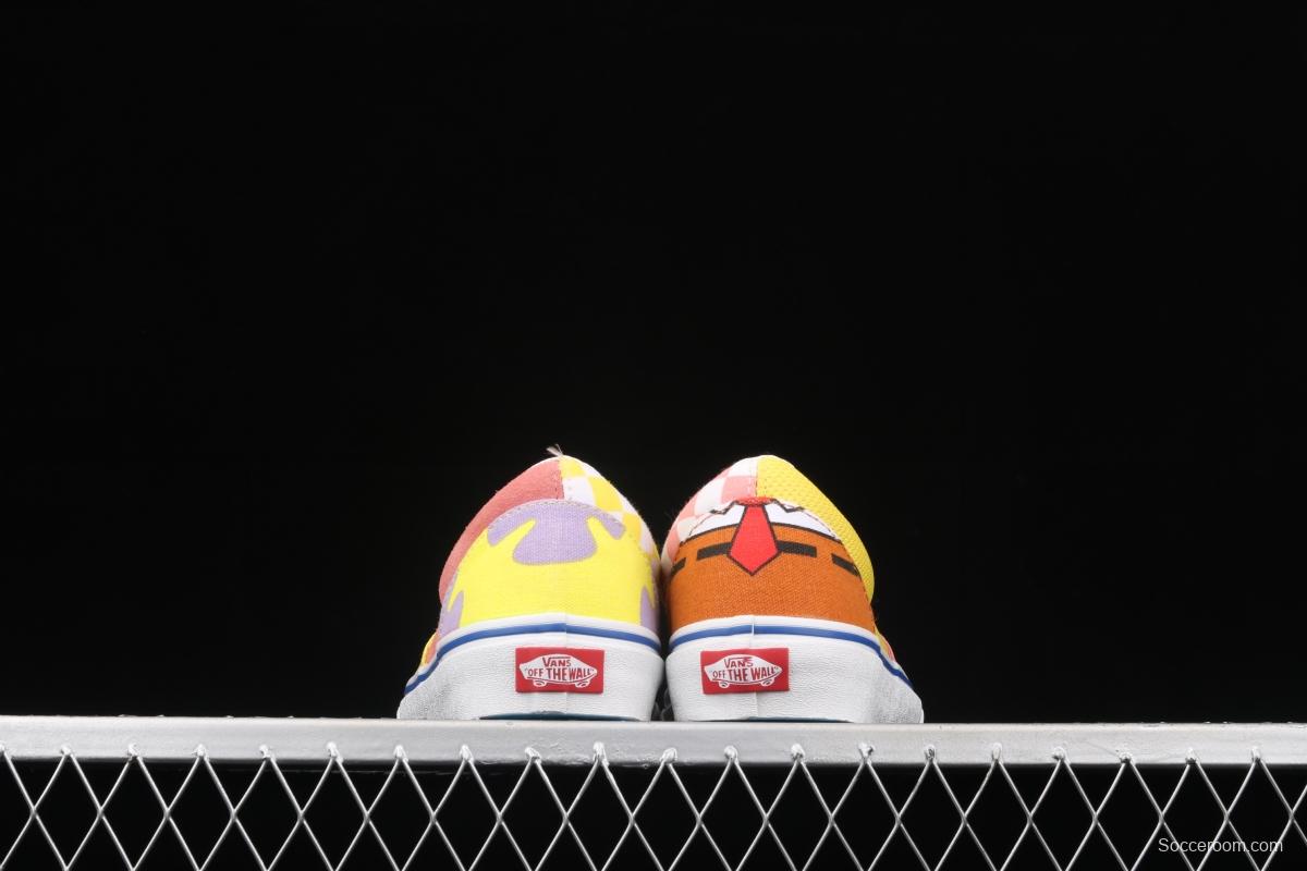 Vans Era SpongeBob theme animation joint series pie star mandarin duck pink yellow low-top casual board shoes VN0A54F19ES