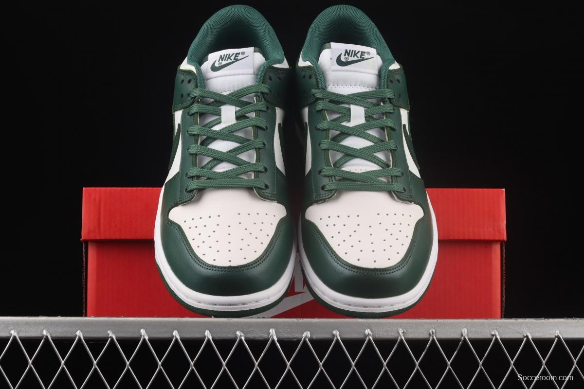 NIKE SB DUNK Low Team Green Michigan White and Green Slam Dunk Series low side Leisure Sports Skateboard shoes DD1391-101