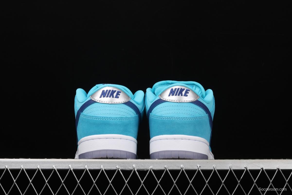 NIKE SB DUNK Low Pro sky blue fur-like fluorescent bottom low-top casual board shoes BQ6817-400