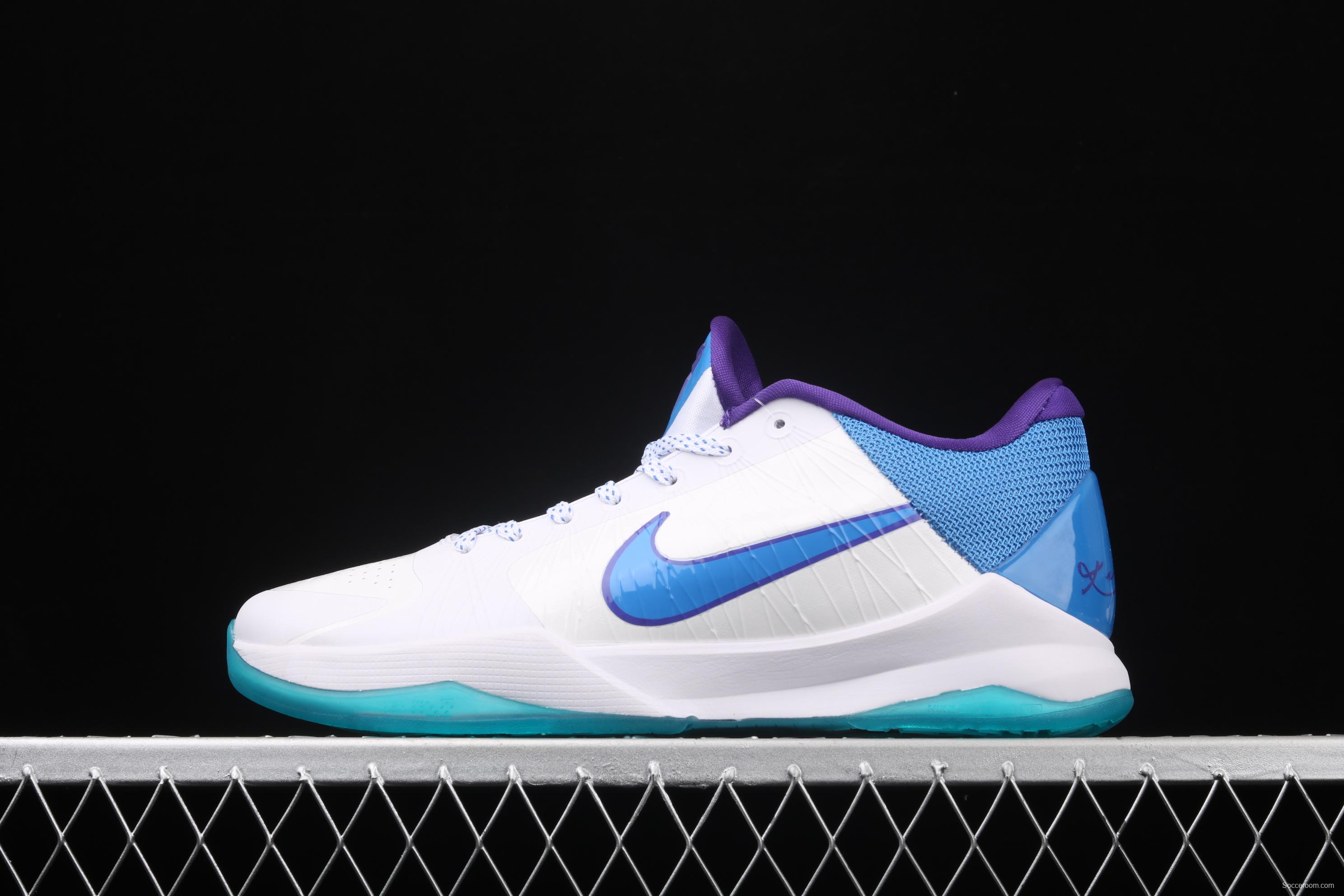 NIKE Zoom Kobe V Protro White and Blue Kobe Bryant 5 2020 replicates low-end sports basketball shoes CD4491-101,