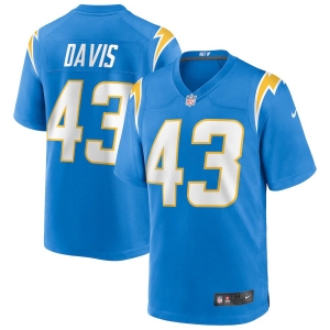 Men's Michael Davis Powder Blue Player Limited Team Jersey