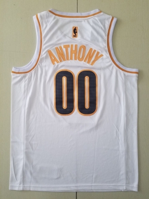 Carmelo Anthony 00 White Golden Edition Jersey