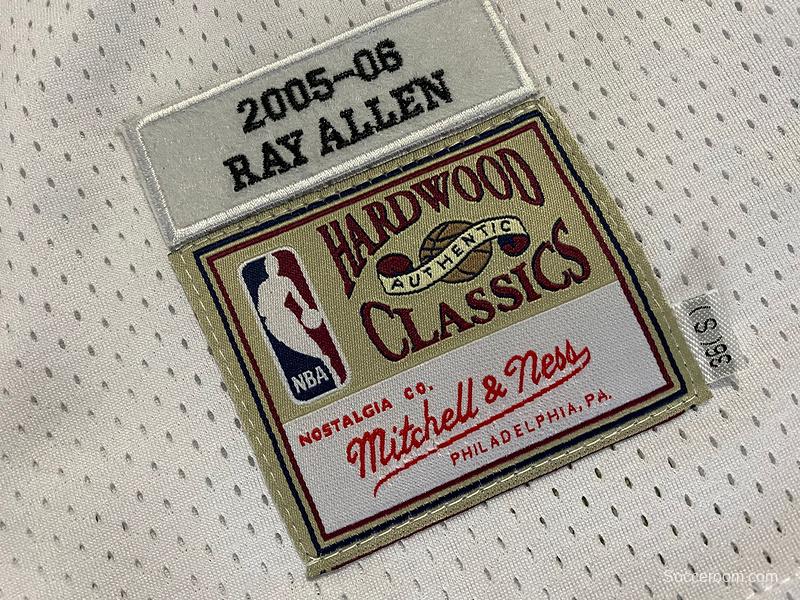 Men's Ray Allen White Retro Classic Team Jersey