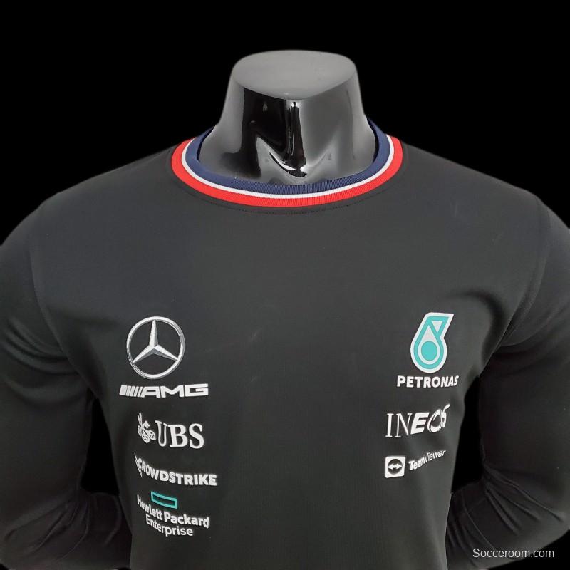 F1 Formula One 2022 Mercedes Long Sleeve Black 