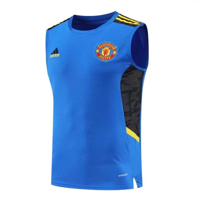 22/23 Manchester United Pre-Training Jersey Blue Vest