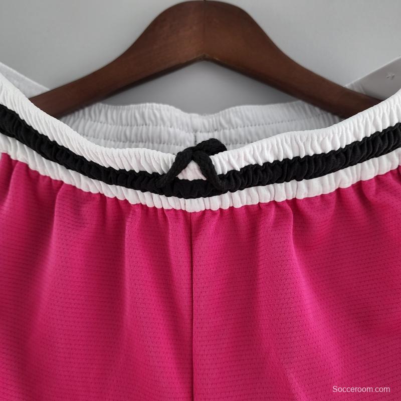 2022 Miami HeatNBA US Training Shorts Pink Black