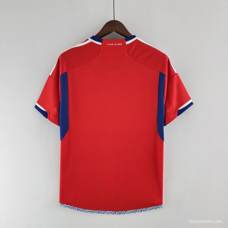 2022 Chile Home Soccer Jersey