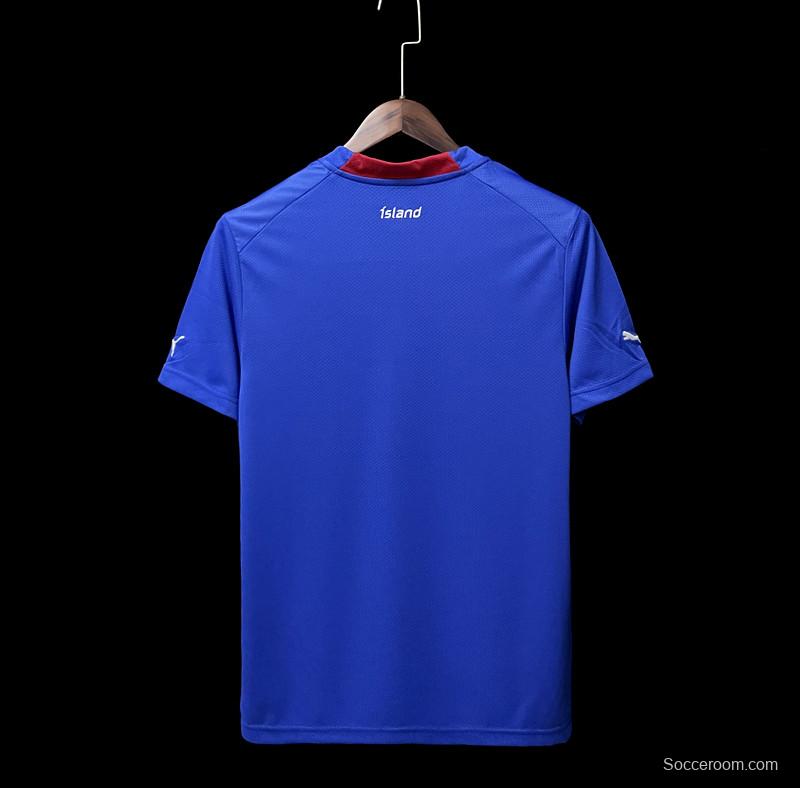 2022 Iceland Home Soccer Jersey