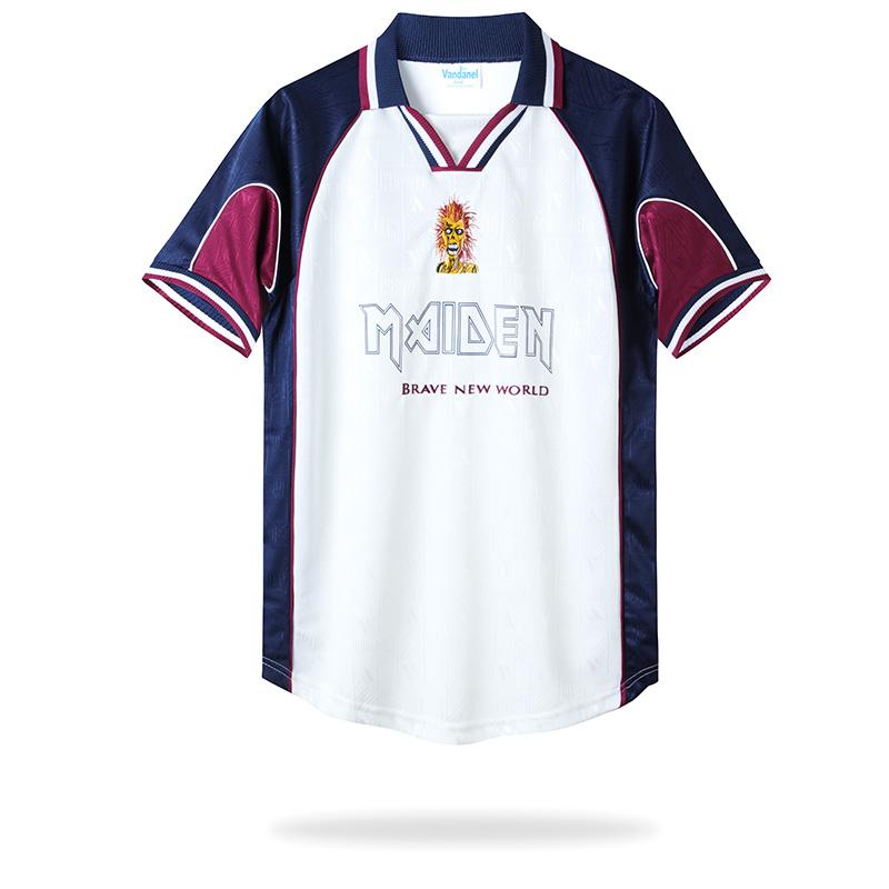 Retro 99/01 West Ham United x Iron Maiden Away White Jersey