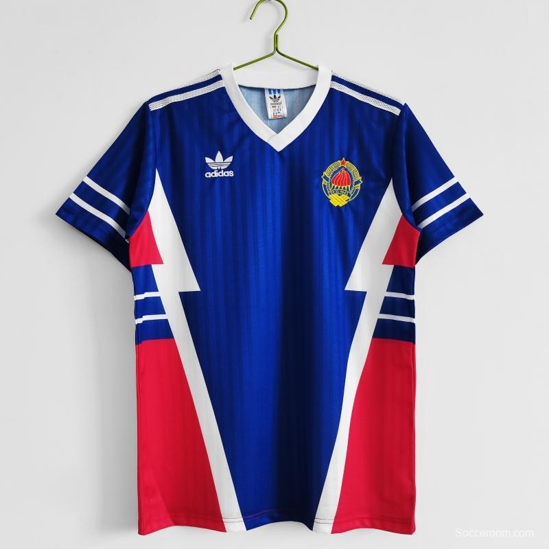 Retro 1990 Yugoslavia Home Soccer Jersey