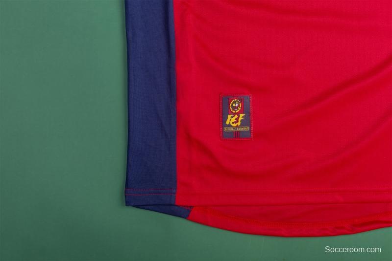 Retro 1998 Spain Home Soccer Jersey