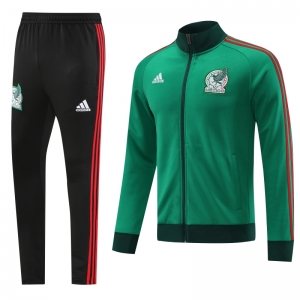 2022 Mexico Green Full Zipper Tracksuit