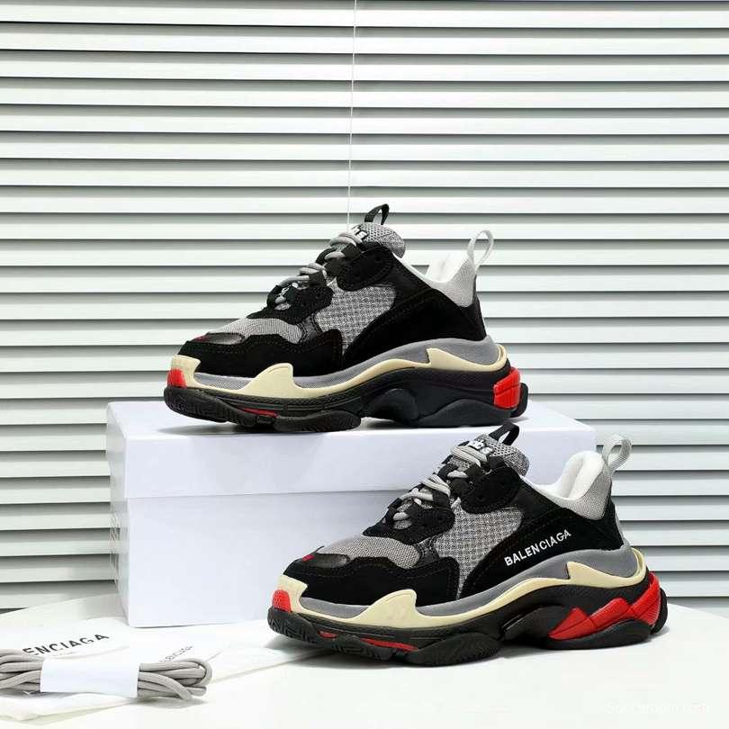 Men/Women Balenciaga Triple S MutiColor Clear Sole 3 Color Sneaker Item 6380340