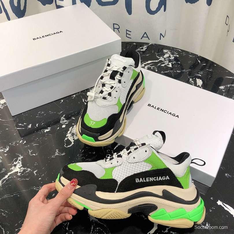 Men/Women Balenciaga Triple S Sneaker Green/Black