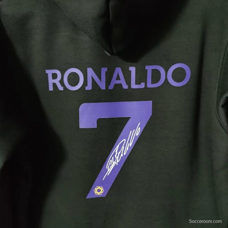 22/23 Al-Nassr FC Home CR7 Ronaldo Black Tracksuit Hoodie