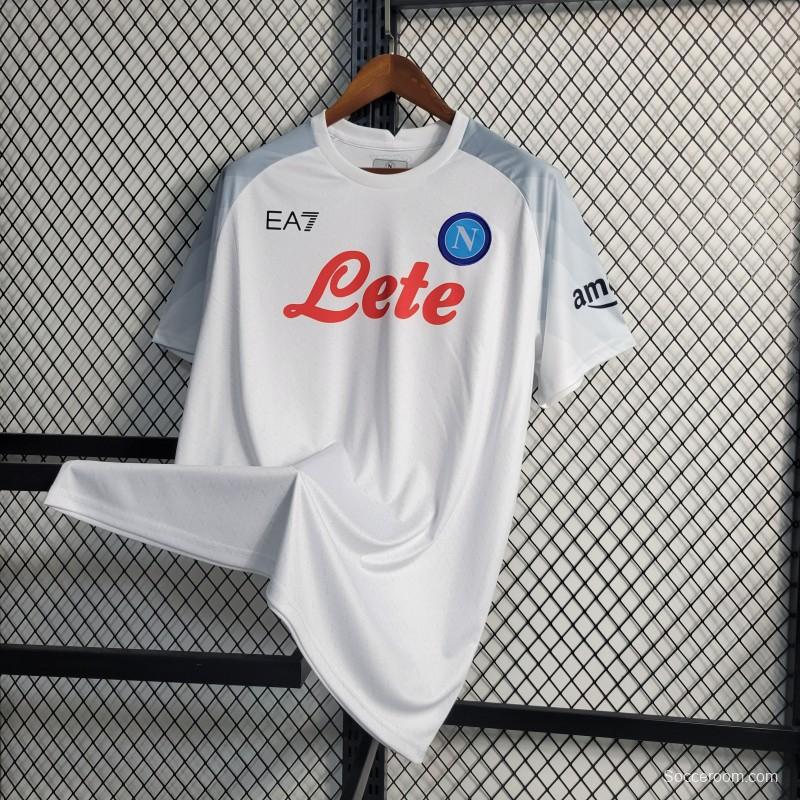 23-24 Napoli White European Away Jersey