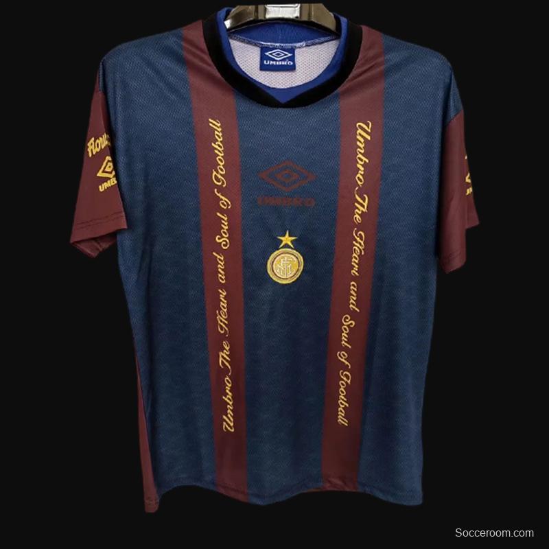 Retro 94/95 Inter Milan Training Jersey Wine Color Jersey