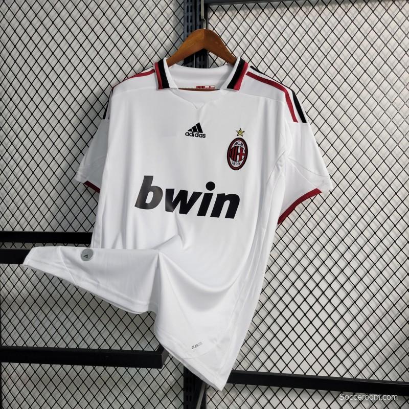 Retro 09/10 AC Milan Away White Jersey