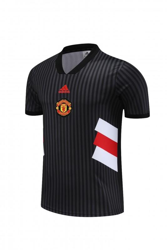 23 24 Manchester United Black Remake Icon Short Sleeve+Shorts