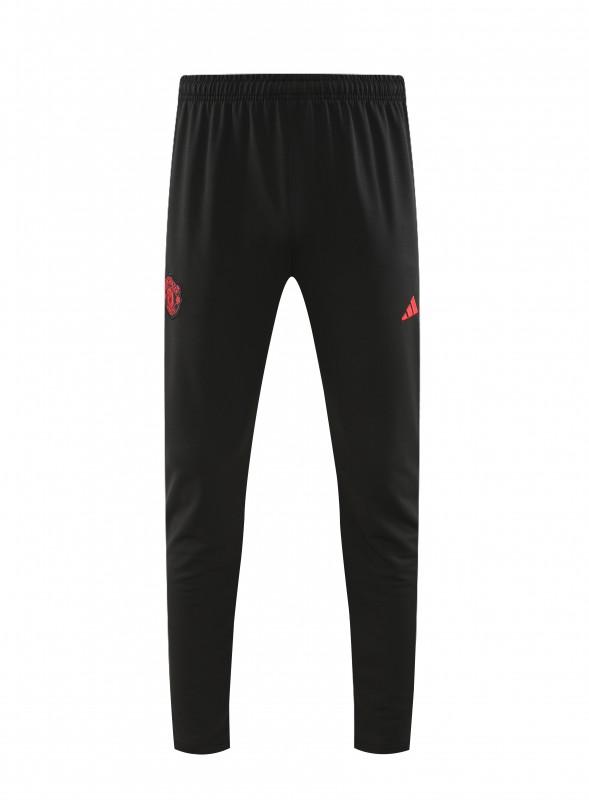 23/24 Manchester United White Hoodie Half Zipper Jacket+ Pants