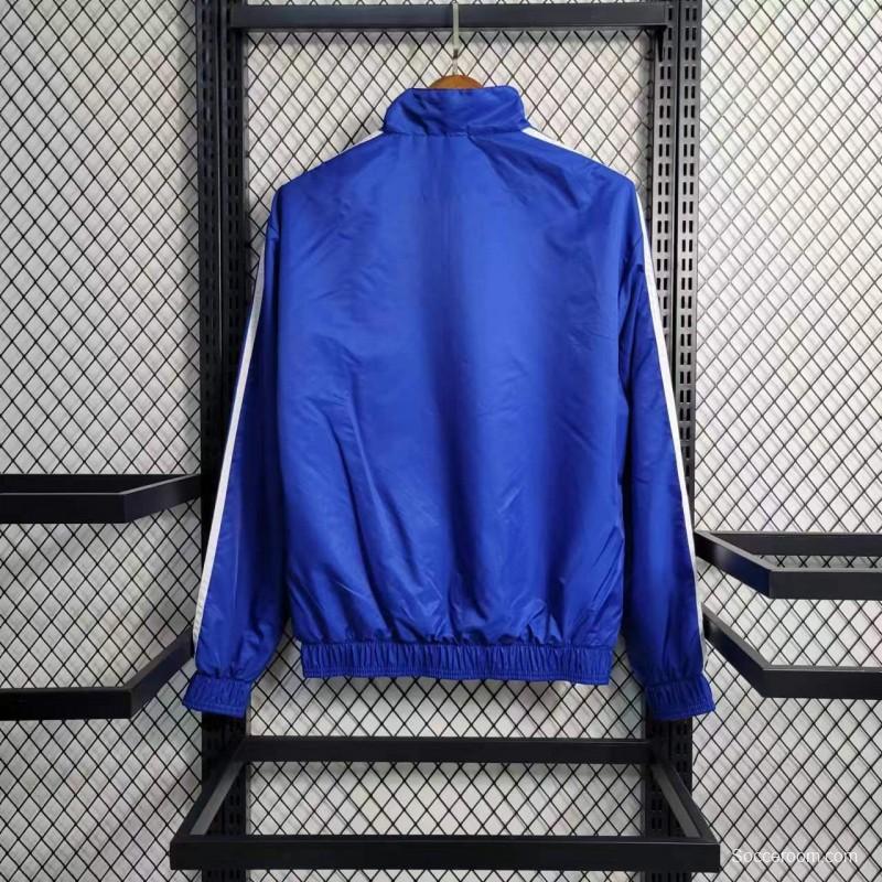 2023 Spain Blue/White Reversible Windbreaker