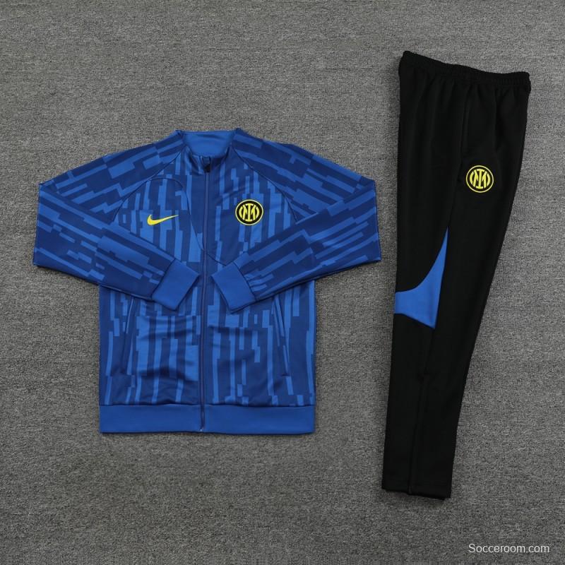 23/24 Inter Milan Blue Full Zipper Jacket+Pants