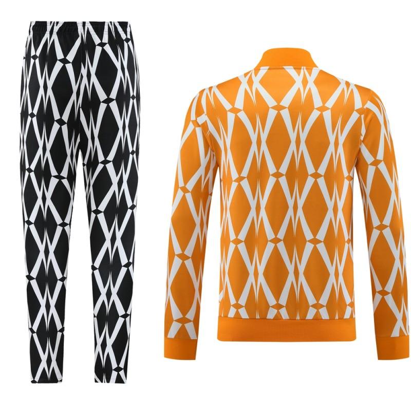 2024 Ivory Coast Orange Full Zipper Jacket+Pants