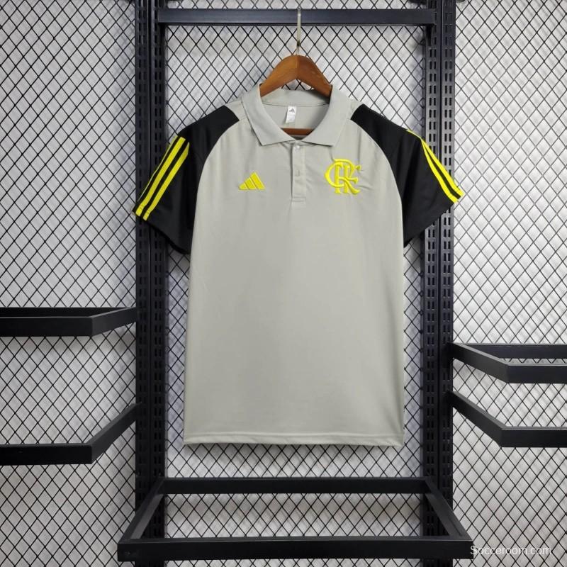 24/25 Flamengo Grey Polo Jersey