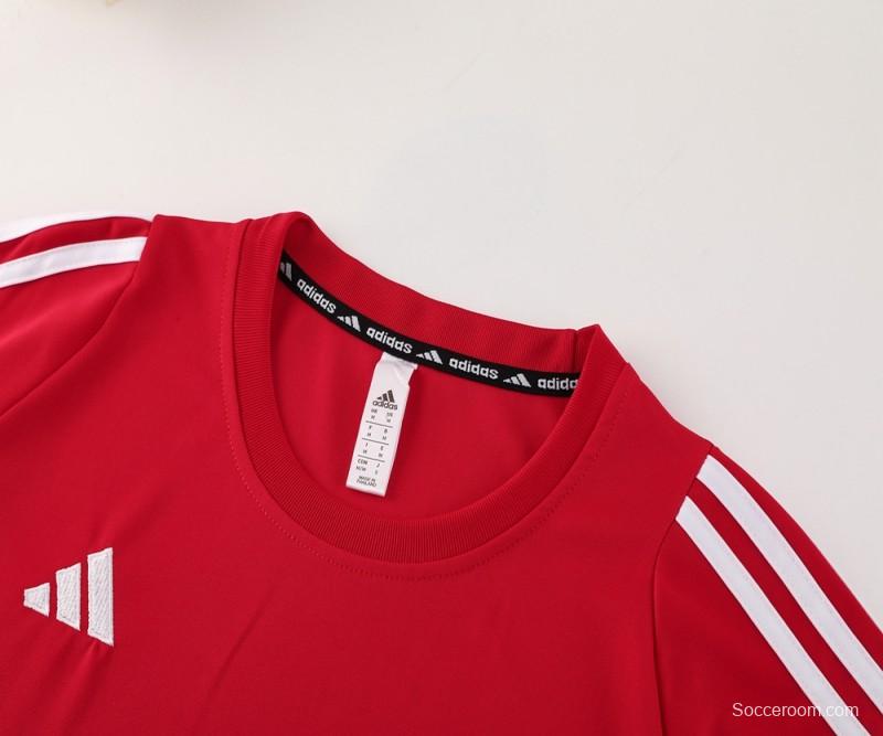 2024 Adidas Red Short Sleeve Jersey+Shorts