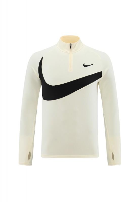 2024 Nike Light Yellow/Black Half Zipper Jacket+Pants