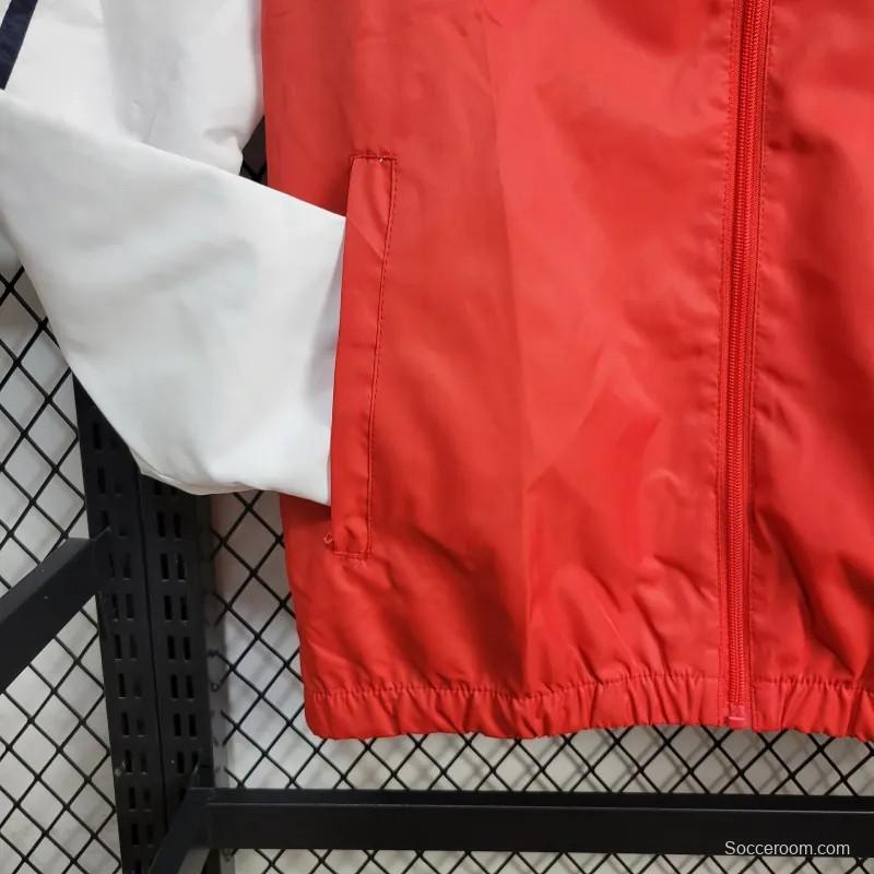 24/25 SC Internacional Red Windbreaker