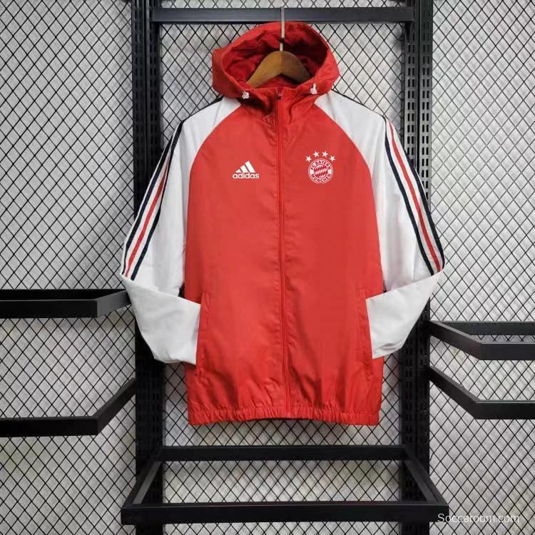 24/25 Bayern Munich Red Windbreaker