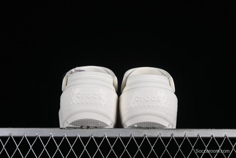 Crocs Classic Clog Retro Beach Sandals with Adjustable Heel Strap and Thick Sole - B.D4