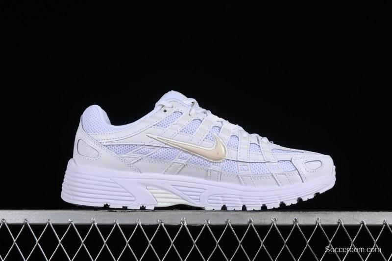 Nike P-6000 Retro Casual Sneaker Dad Shoes with Layered Design - CD6404-100