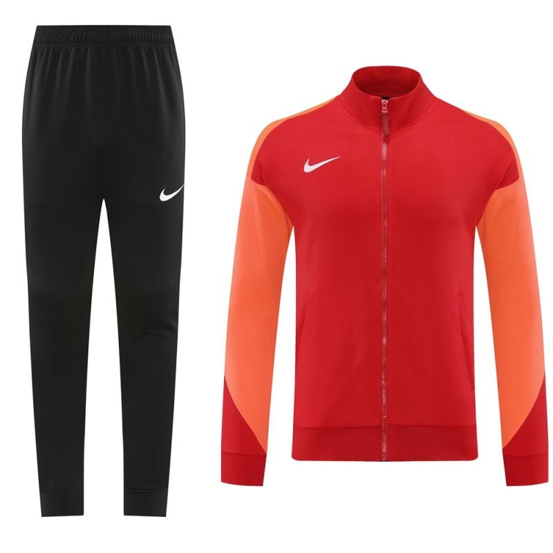 24/25 Nike Orange/Red Full Zipper Jacket +Long Pants