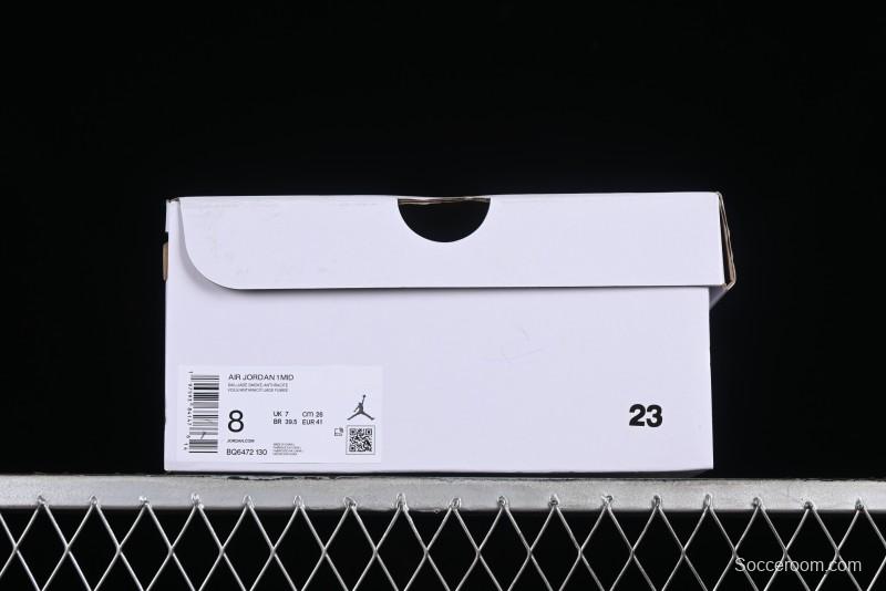 Nike Air Jordan 1 Mid AJ1 Basketball Shoes in Fresh Warm Green - BQ6472-130