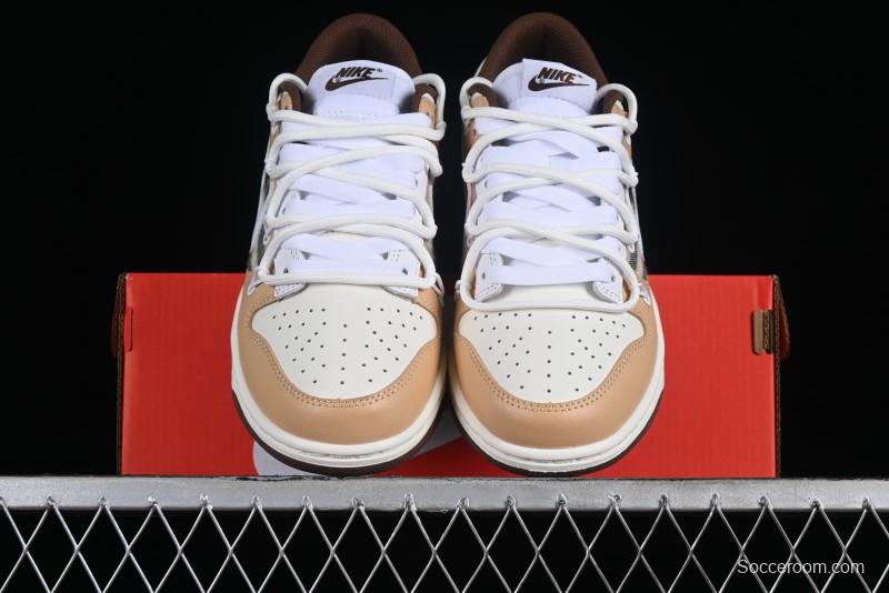 Nike Dunk Low Plaid Variation Retro SB Lace-Up Low-Top Casual Sneakers - DD1503-124