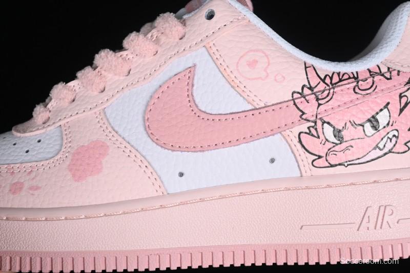Nike Air Force 1 '07 Low Steam Puppet CNY Year of the Dragon Limited Edition Long Long Stack Socks Cute Style Low-Top Casual Sneakers - CT3839-107