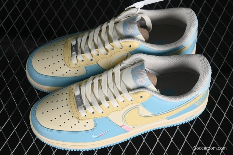 Nike Air Force 1 '07 Low Custom Casual Sneakers with Full-Length Honeycomb Air Cushion - XL2312-555