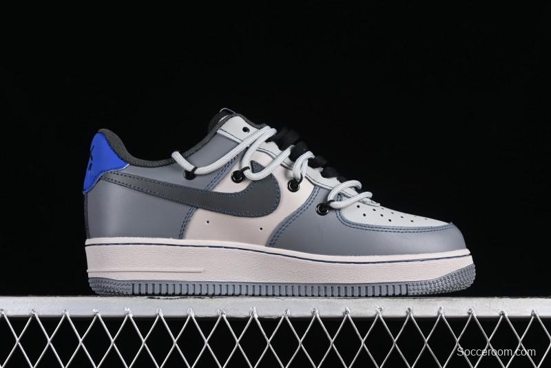 Nike Air Force 1 '07 Low Custom Strap Casual Sneakers with Kaws Collaboration - KS6869-333