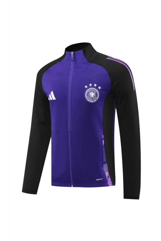 2024 Germany Purple Full Zipper Jacket +Long Pants