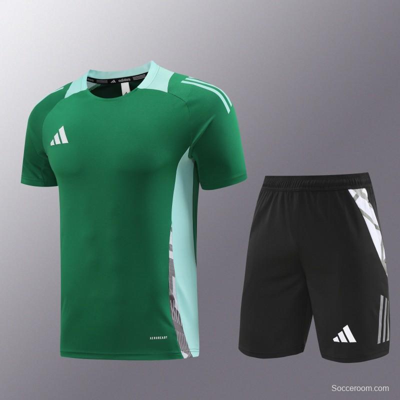 24/25 Adidas Green Short Sleeve Jersey+Shorts