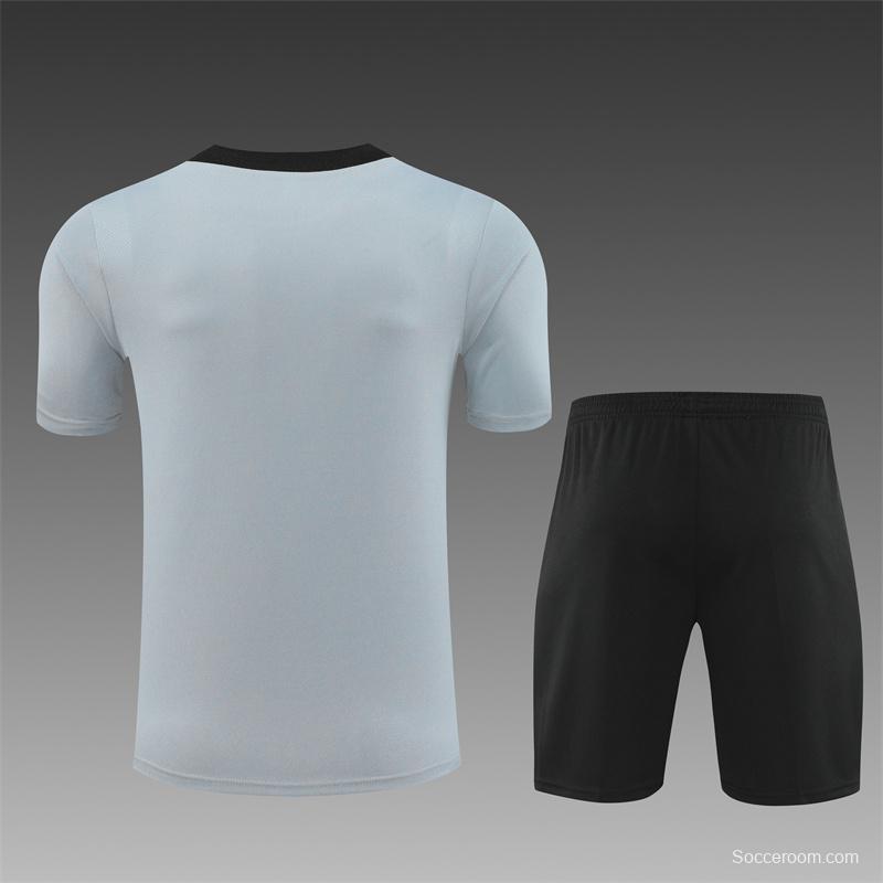 2024 South Korea Grey Short Sleeve Jersey+Shorts